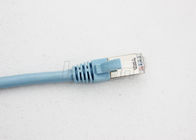 SSTP Shielding Cat6A Patch Cord Round PVC STP Ethernet Cable Bare Copper 30V